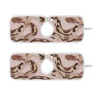 Tappetino in pietra essiccante per lavello da cucina, asciugatura rapida, appendibile, confezione da 2 tappetini di scarico per lavello da cucina, paraspruzzi e protezioni 50 cm, Sweet Ball Python