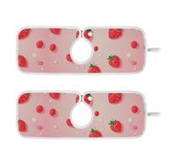 Tappetino in pietra essiccante per lavello da cucina riutilizzabile e decorato appendibile confezione da 2 tappetini intorno al lavello della cucina per bancone della cucina e lavandino del bagno 23,6