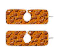 Tappetino in pietra essiccante per lavello da cucina Tappetino da appendere ad asciugatura rapida per lavandino del bagno Lavello Splash Guard & Protezioni 37,8 cm - Yummy Fritto Pollo Gamba di Pollo