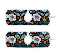 Tappetino in pietra per rubinetto per lavello da cucina, asciugatura rapida, appendibile, confezione da 2 tappetini drenanti per cucina, cucina, bagno, 76 cm, William Morris Blue Flower Bird