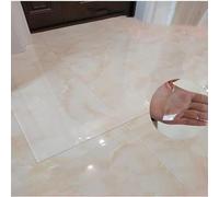 Tappetino in plastica vinilica trasparente, spessore 2 mm, tappetino per sedia da ufficio per pavimenti duri, antiscivolo, rettangolare, protezione per il pavimento