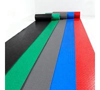Tappetino In PVC, Tappetino Antiscivolo, Tappeto For Pavimenti Resistente, Spesso, Antimacchia, For Auto, Garage, Cucina, Negozio, Rimorchio, Veranda(Black,1.5x6m/4.9x19.6ft)