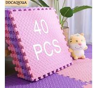 Tappetino in schiuma EVA ad alta densità da 20/40 pezzi con pannelli in schiuma sdoppiabili - antiscivolo, durevole e confortevole, ideale per pavimenti fitness, tapis roulant, tatami, sale pesi, tapp