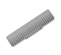Tappetino in silicone a bordo stretto per drenaggio del lavello della cucina per controllare l'acqua e gli schizzi, adatto per l'installazione lungo i perimetri del lavandino (grigio, 35 x 6 cm)