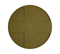 Tappetino in silicone antiscivolo resistente al calore per friggitrice ad aria Crispi FN101GY, 28 x 28 cm, compatibile con elettrodomestici da cucina, lavastoviglie, verde (verde)