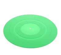 Tappetino in Silicone Antistatico per Giradischi Vinile Verde | Piano Stabile per Dischi, Uso Semplice e Sicuro, Accessorio in Silicone Verde per Lettori Domestici