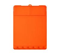 Tappetino in Silicone BBQ per Rösle Vision G4(Vision G4) 2015-2020, Protezione per Barbecue, Resistente Calore con Bordi Rialzati, per Grigliae Cucina Esterna,C Orange