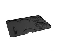 Tappetino in silicone compatibile con i portafiltri standard e la maggior parte delle misure di manomissione, comprese le varianti da 51 mm a 58 mm (nero)