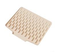 Tappetino in silicone con design avanzato di drenaggio e griglia rialzata per un'asciugatura più rapida, funziona come tappetino per asciugare e sottobicchiere resistente al calore, flessibile per