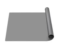 Tappetino in silicone extra grande: 80 x 60 cm, resistente al calore, protezione da tavolo antiaderente, protezione per piani di lavoro, cucina, artigianato (grigio)