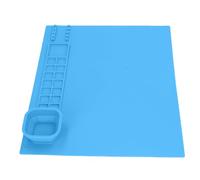 Tappetino in Silicone per Arte, Design Spesso e Durevole (Blue) | Materiale siliconico sicuro, perfetto per la creatività, di grandi dimensioni, aiuta il talento artistico