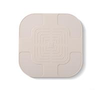 Tappetino in silicone per friggitrice ad aria FN101GY, resistente al calore e antiscivolo, per proteggere i piani di lavoro da pentole calde e movimento degli elettrodomestici (beige)