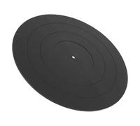 Tappetino in Silicone per Giradischi, Disco 3mm, Nero per Vinili | Supporto Antirumore, Stabilizza L'ascolto, 1 Pezzo, per Piatto e Cura dei Supporti