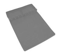 Tappetino in silicone per griglia con 8 fessure, 40,6 x 29,8 cm, antiscivolo, resistente al calore, facile da usare come accessorio da cucina (grigio)