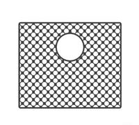 Tappetino in silicone per lavello, antiscivolo, resistente al calore, con scarico centrale e piedini per proteggere dai graffi, come griglia di raffreddamento, lavabile in lavastoviglie per pentole