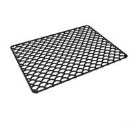 Tappetino in silicone per lavello da cucina, griglia di protezione antigraffio, cuscino per pentole calde per lavare l'area dei lavelli della fattoria, 46 x 31,7 cm (nero)