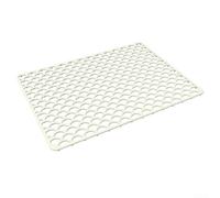 Tappetino in silicone per lavello da cucina, griglia di protezione antigraffio, cuscino per pentole calde per lavare l'area dei lavelli della fattoria, 46 x 31,7 cm (bianco)