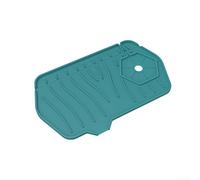 Tappetino in silicone per lavello da cucina per bagno e piano di lavoro, con drenaggio automatico e design su entrambi i lati per gestire acqua e oggetti (verde)