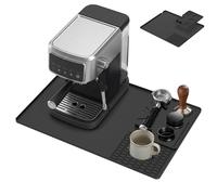 Tappetino in silicone per macchina da caffè, 2 in 1, 58 × 39 cm, tappetino da caffè con tappetino per macchina da caffè per De Longhi Magnifica Philips LatteGo Siemens KRUPS, lavabile in lavastoviglie