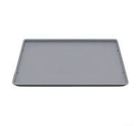 Tappetino in silicone per macchina da caffè antiscivolo resistente al calore protettore per piano di lavoro con bordi rialzati per elettrodomestici da cucina 40 x 50 cm (grigio)