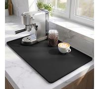 Tappetino in silicone per macchine da caffè di grandi dimensioni, pieghevole e antiscivolo, ideale da posizionare nel lavello della cucina e per asciugare le stoviglie