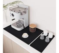 Tappetino in silicone per macchine da caffè di grandi dimensioni, pieghevole e antiscivolo, ideale da posizionare nel lavello della cucina e per asciugare le stoviglie