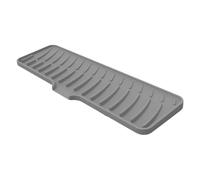 Tappetino in silicone per rubinetto, 42 x 10 x 1,3 cm, accessorio multiuso per lavello, supporto per spugna, strumento compatto, per ristorante, hotel, bar, ufficio, struttura pubblica