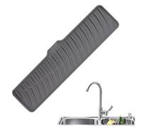 Tappetino in silicone per rubinetto, tappetino in per scolapiatti e scolapiatti 42 x 10 x 1,3 cm, antiscivolo, protezione per lavello, macchina da caffè, friggitrice ad aria, accessorio per la