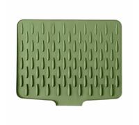 Tappetino in silicone per scolapiatti per bancone della cucina, salva-fuoriuscite, salva-gocciolamento, tappetino isolante per pendio, inclinato, assorbente, senza fuoriuscite, per risparmiare