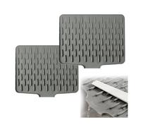 Tappetino in silicone per scolapiatti per bancone della cucina, salva-fuoriuscite, salva-gocciolamento, tappetino isolante per pendio, inclinato, assorbente, senza fuoriuscite, per risparmiare