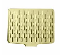 Tappetino in silicone per scolapiatti per bancone della cucina, salva-fuoriuscite, salva-gocciolamento, tappetino isolante per pendio, inclinato, assorbente, senza fuoriuscite, per risparmiare