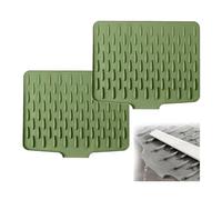 Tappetino in silicone per scolapiatti per bancone della cucina, salva-fuoriuscite, salva-gocciolamento, tappetino isolante per pendio, inclinato, assorbente, senza fuoriuscite, per risparmiare