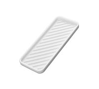 Tappetino in silicone per utensili per capelli, cuscinetto termico per ferro arricciacapelli, portasapone in spugna per lavello da cucina, supporto per piastra in ferro piatto resistente al (bianco)