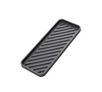 Tappetino in silicone per utensili per capelli, cuscinetto termico per ferro arricciacapelli, portasapone in spugna per lavello da cucina, supporto per piastra in ferro piatto resistente al (grigio)