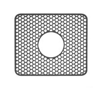 Tappetino in silicone perforato antiscivolo per lavello, modello per aiutare il drenaggio e proteggere i piatti delicati (C)