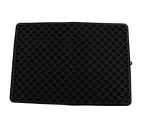 Tappetino in silicone super assorbente per asciugare i piatti, con una base antiscivolo stabile per tutti i giorni per le attività in cucina (nero)