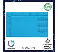 TAPPETINO IN SILICONE TERMICO ANTISTATICO RESISTENTE COLORE BLU S-120B - 34X23