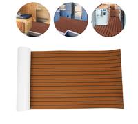 Tappetino in teak di schiuma EVA 240x90 cm Tappetino autoadesivo antiscivolo spesso 6 mm Tappeto marino impermeabile tagliabile per ponte di barca RV Yacht