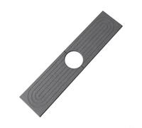 Tappetino in terra di diatomee da 45 cm, vassoio per asciugare il lavandino, assorbe l'acqua, organizer per bagno e cucina, per piano di lavoro, portasapone, spugna e asciugatrice (grigio)