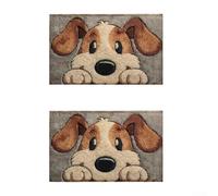 Tappetino in velluto per interni con caratteristiche affidabili resistenti allo sporco e all'usura (2 pezzi)