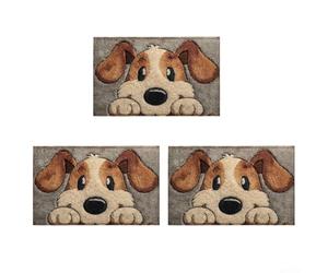 Tappetino in velluto per interni con caratteristiche affidabili resistenti allo sporco e all'usura (3 pezzi)