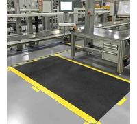 Tappetino industriale anti-fatica, spesso, antistatico, impermeabile, antiscivolo, per lavoro, ufficio, garage, negozio, cucina