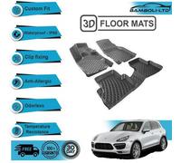 Tappetino interno auto modellato in 3D per Porsche Cayenne 2011-2014 (nero)