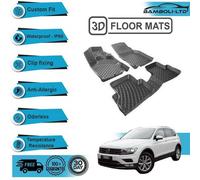 Tappetino interno auto modellato in 3D per Volkswagen Tiguan 2016-2020 (nero)