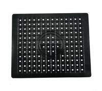 Tappetino isolante in gomma antiscivolo, per scolare il lavello, resistente al calore, per piano di lavoro, bianco, 31,4 x 26,1 cm (rettangolo nero)