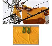 Tappetino Isolante In Gomma Tappetino isolante elettrico giallo, cuscinetto isolante termico per decorazioni di Halloween, tappeto isolante facile da tagliare(0.4KV,60cmx80cm (24''x32''))