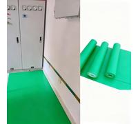 Tappetino Isolante In Gomma Tappetino isolante elettrico industriale, cuscinetto in gomma isolante protetto, cuscinetti isolanti di grandi dimensioni per reti elettriche(Green,5mx1m (197''x39''))