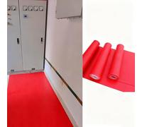 Tappetino Isolante In Gomma Tappetino isolante elettrico industriale, cuscinetto in gomma isolante protetto, cuscinetti isolanti di grandi dimensioni per reti elettriche(Red,6mx1.2m (236''x47''))