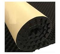 Tappetino Isolante Isolamento Acustico Pannello acustico autoadesivo in schiuma ad alta densità Egg Box, pannello insonorizzante in schiuma da studio, nero(100 50 2cm)