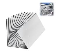 Tappetino Isolante per Auto, 250 x 180 x 5mm, 12 Pezzi Pannelli Isolanti per Isolamento del Veicolo, Materassino Fonoassorbente Autoadesivo, per Veicoli a Motore, Porte, Cofani, Pareti Divisorie